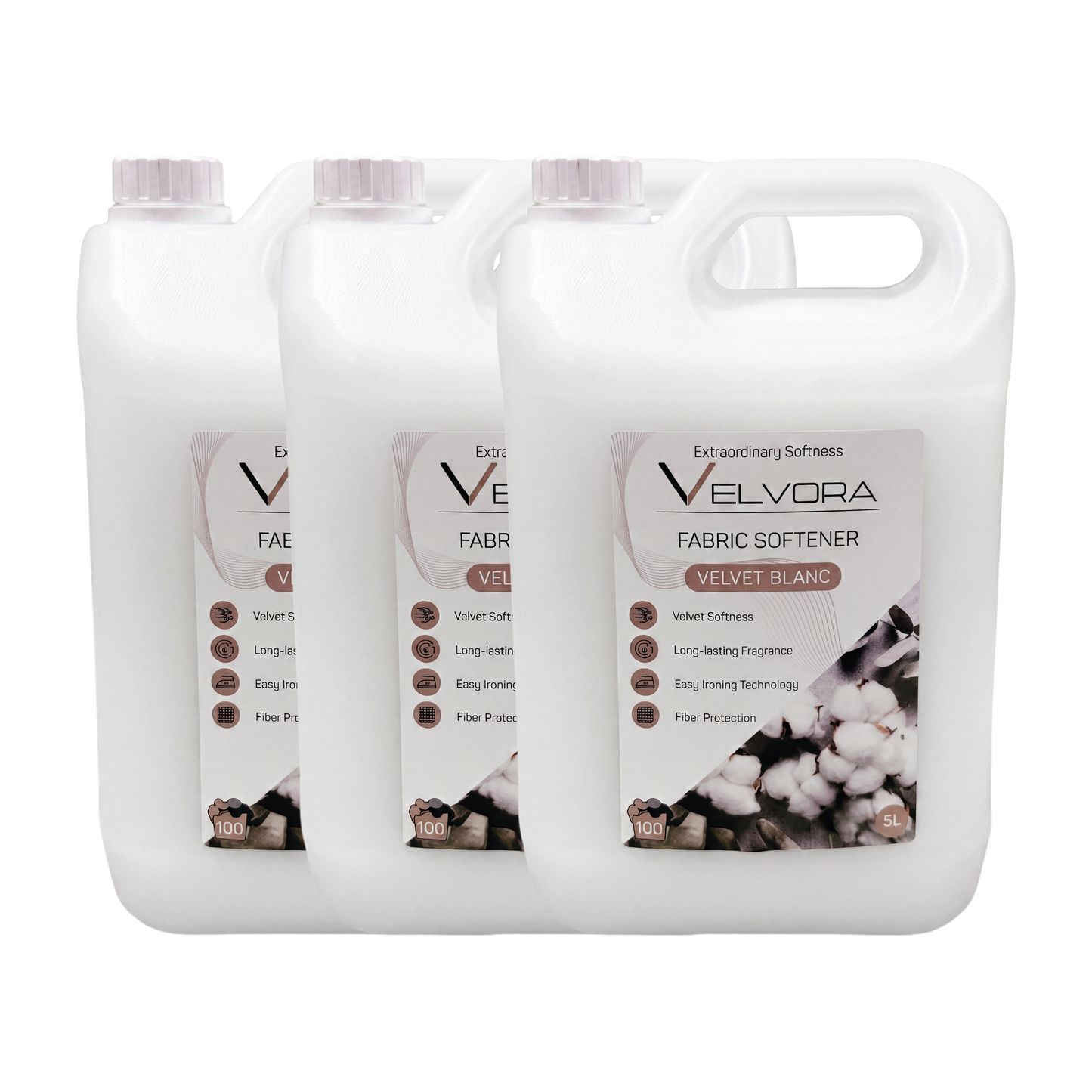 3X 5L BALSAM DE RUFE VELVORA VELVET BLANC