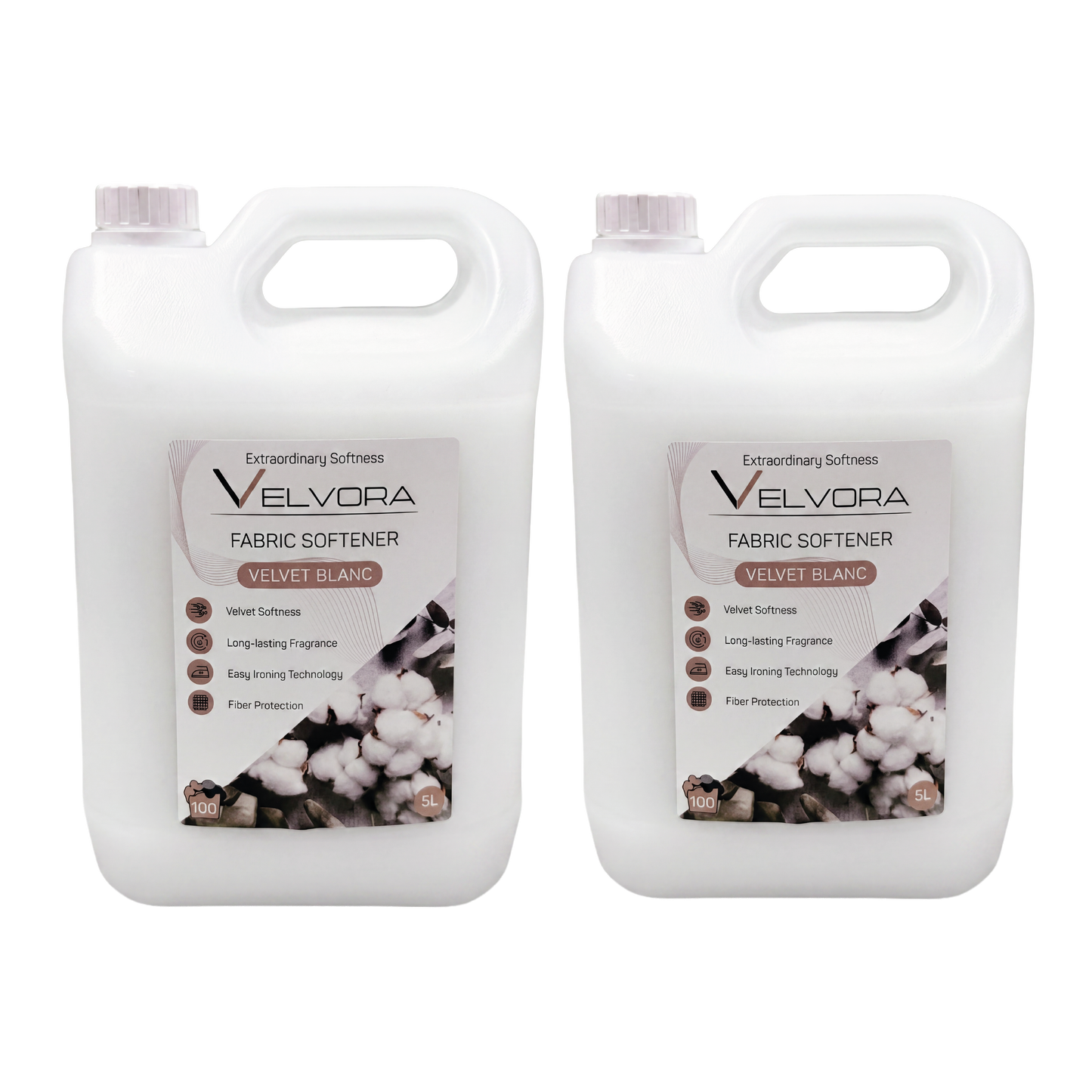2X 5L BALSAM DE RUFE VELVORA VELVET BLANC