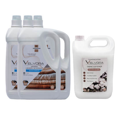 3X 5L DETERGENT UNIVERSAL + 1X 5L BALSAM DE RUFE